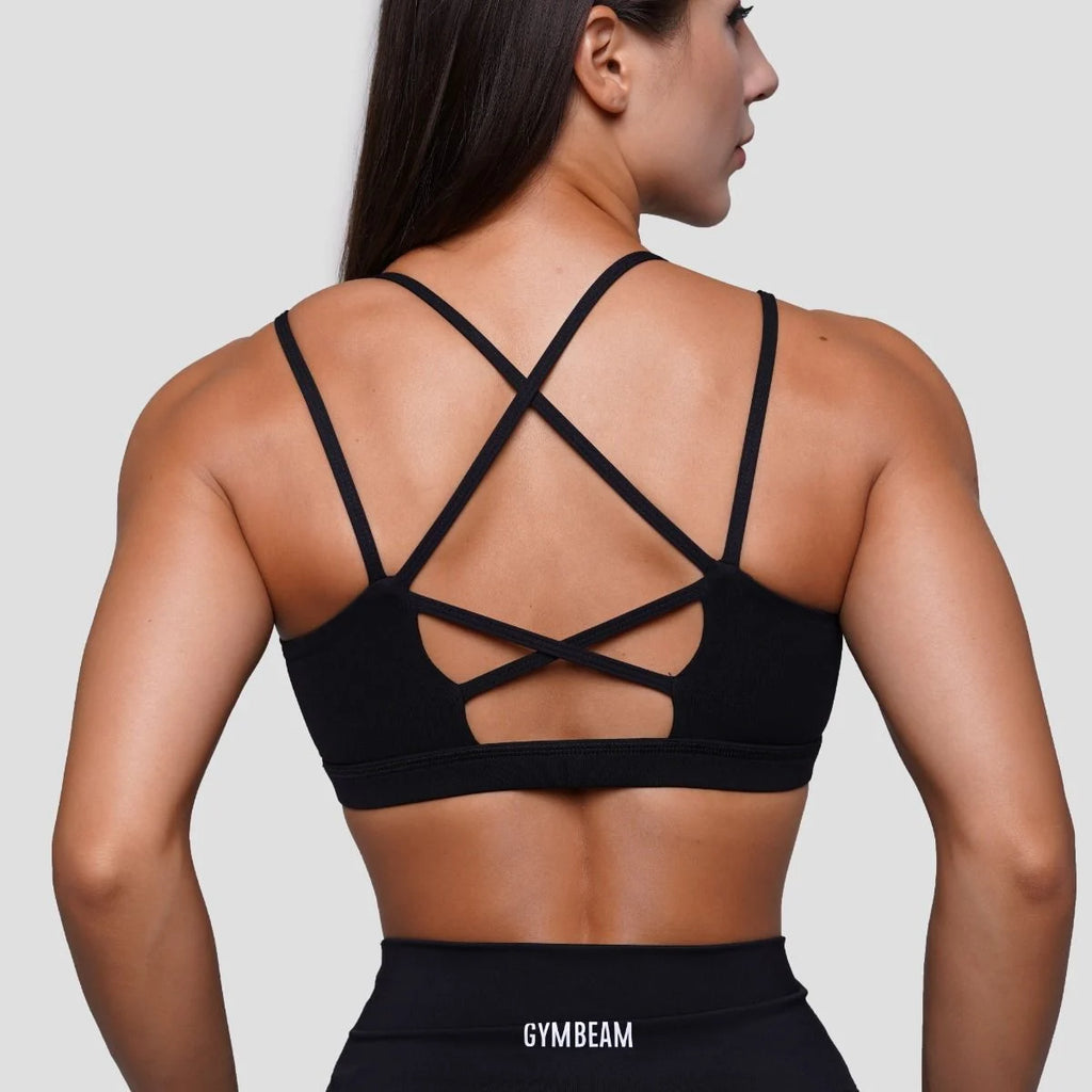 Biustonosz sportowy FIT Black - GymBeam
